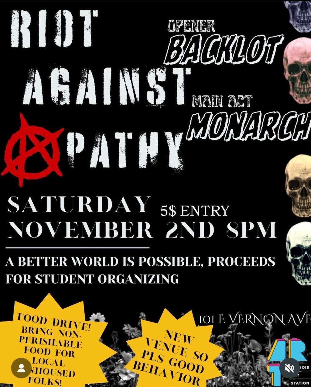 Riot AGAINST APATHY&nbsp;SHOW